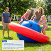Inflatable Dome Rocker Bouncer for Kids with 6 Built-in Handles-Red