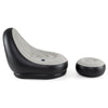 Inflatable Lounge Sofa with Ottoman and Flocked Surface-Grey