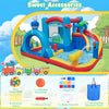 Inflatable Water Slide Kids Water Park with Splash Pool Water Cannon