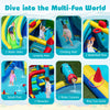 Inflatable Double Water Slide Park with Obstacle Course