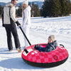 Inflatable Snow Tube Heavy-duty Snow Sledding Tube with Detachable Tow Strap-Pink