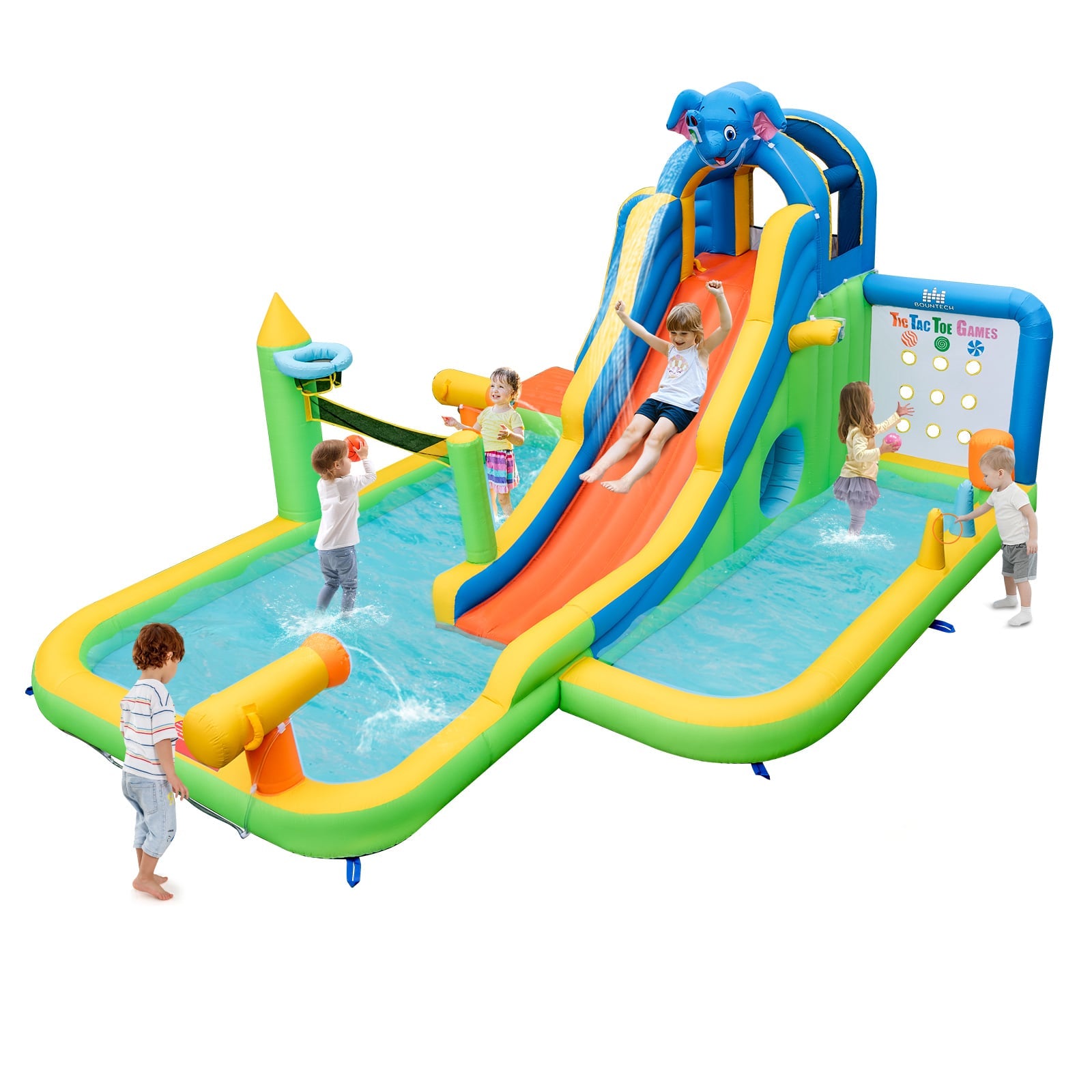 Inflatable Water Slide Giant Water Park for Kids Backyard Fun