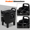 Insulated Beverage Dispenser with Handles and Two-Stage Faucet-Black