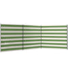 Outsunny 4 Pole Camping Windbreaks, Beach Wind Shield Shelter with Carry Bag and Steel Poles, 540cm x 150cm, Army Green