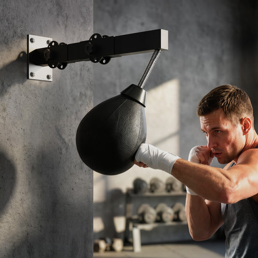 SPORTNOW Wall Mount Speed Bag in Black