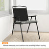 Outsunny Set of 6 Outdoor Seat Cushions with Machine Washable Cover, Water Repellent Seat Cushions Dark Grey