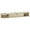 HOMCOM 120 cm Floating TV Unit for TVs up to 50 Inch - Natural
