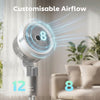 HOMCOM 20 dB Silent Standing Fan for Bedroom, 44