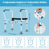 Stand Alone Toilet Safety Frame with Adjustable Height and Width -Blue