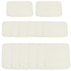 Outsunny Replacement Cushion Covers for Garden Sofa Set, Garden Rattan Sofa Cushion Polyester Cover Replacement Outdoor - No Cushion Included, Cream
