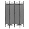 6 Feet 4-Panel Light Weight Room Divider with Polyester Cloth-Grey