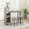 Counter Height Dining Table Set for Bistro Living Room-Grey