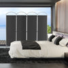 4 Panel Freestanding Folding Room Divider for Living Room Office-Grey