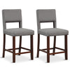 2-Piece Bar Chair Set-Grey