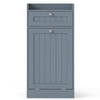 Bathroom Storage Cabinet with Drawer and Removable Hamper-Grey