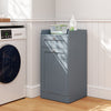 Bathroom Storage Cabinet with Drawer and Removable Hamper-Grey