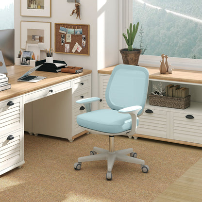 Vinsetto 44-56cm Mesh Back Office Chair - Light Green