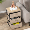 Fabric Storage Organizer Tower Unit with Removable Lid-Coffee
