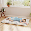 Japanese Floor Mattress with Washable Cover and Carry Bag-Rainbow-Double Size