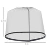 Outsunny 2.3m Umbrella Table Screen Outdoor Patio Cover Mosquito Insect Net Zipped Door