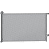 PawHut Retractable Dog Gate, Extends to 140 cm Wide & 93 cm Tall, Mesh Pet Gate with Single Hand Operation, for Stairs Doorways