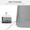 Outsunny 2 Seater Garden Bench Cushion -Light Grey