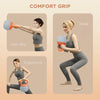 SPORTNOW 6KG Soft Kettlebell with Non-Slip Handle, for Home Gym, Weight Lifting, Strength Training, Orange/Grey