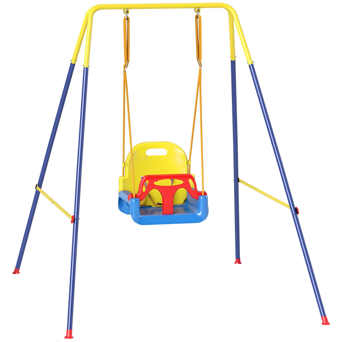 AIYAPLAY 3 in 1 Toddler Swing Set in Blue