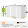Outsunny 9ft x 4ft Metal Garden Shed, Outdoor Tool House with Foundation Kit, Ventilations and Double Doors, Light Green