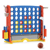 Jumbo 4-in-a Row Game Set with Basketball Hoop and 42 Rings-Navy