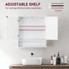 kleankin Bathroom Wall Storage Cabinet - White