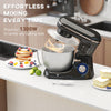 HOMCOM 1300W Kitchen Stand Mixer, with Accessories - Black