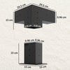 Outsunny Pergola Kit, DIY Pergola Brackets with 3-Way Pergola Corner Brackets and Post Base for 4