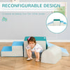 HOMCOM 4-Piece Soft Play Set for Toddlers 1-3 Years, Multi-colored