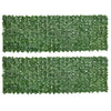 Outsunny 2-Piece Artificial Leaf Hedge Screen Privacy Fence Panel for Garden Outdoor Indoor Decor, Dark Green, 3M x 1M