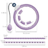 SPORTNOW Smart Weighted Hula Hoop, Massage Hula Ring w/ 16 Detachable Knots, 360 Auto-Rotating Ball, Digital Counter, Purple