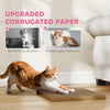 PawHut Cat Scratching Board, 2-in-1 Cardboard Cat House and Hideaway for Indoor Cats, Pink