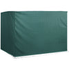 Outsunny Patio 3 Seater Swing Chair Bench Cover Outdoor Garden Furniture Rain Protection Cover Protector Waterproof Anti-UV, 215L x 155W x 150Hcm, Dark Green