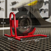 HOMCOM Metal Motorcycle Motorbike Wheel Chock Locking Stand System 17