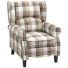 HOMCOM 160 Reclining Armchair, with Footrest - Brown