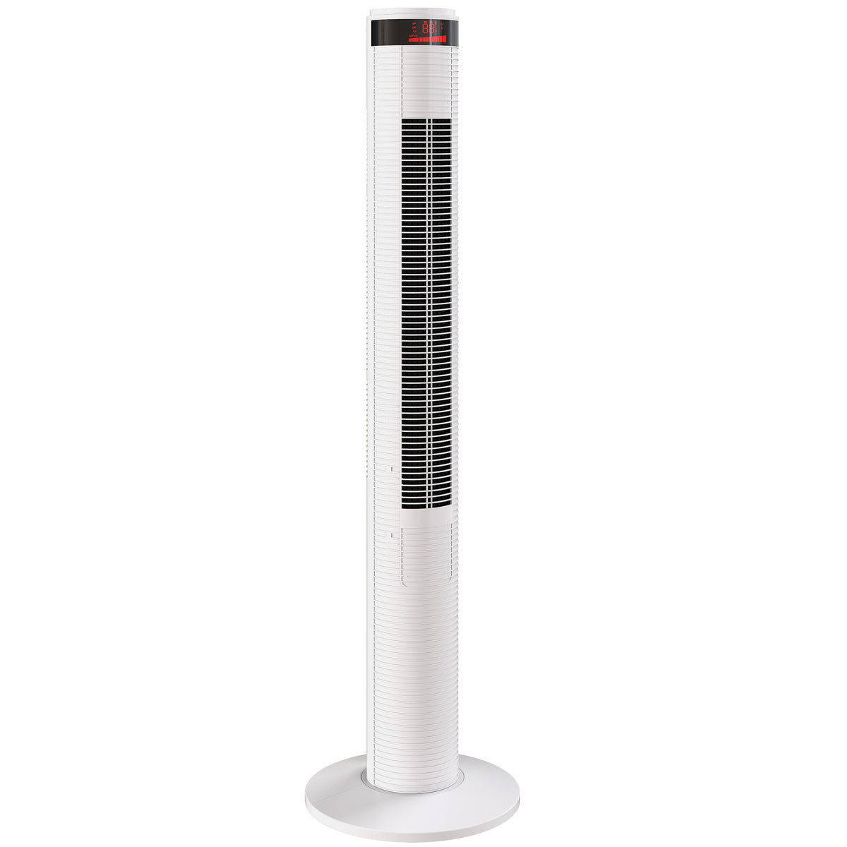 HOMCOM Oscillating Tower Fan Remote Control 3 Speed Modes Cooling Machine in White