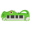 25-Key Kids Piano Keyboard Dinosaur Shape Toy Digital Piano with Built-in Music-Green