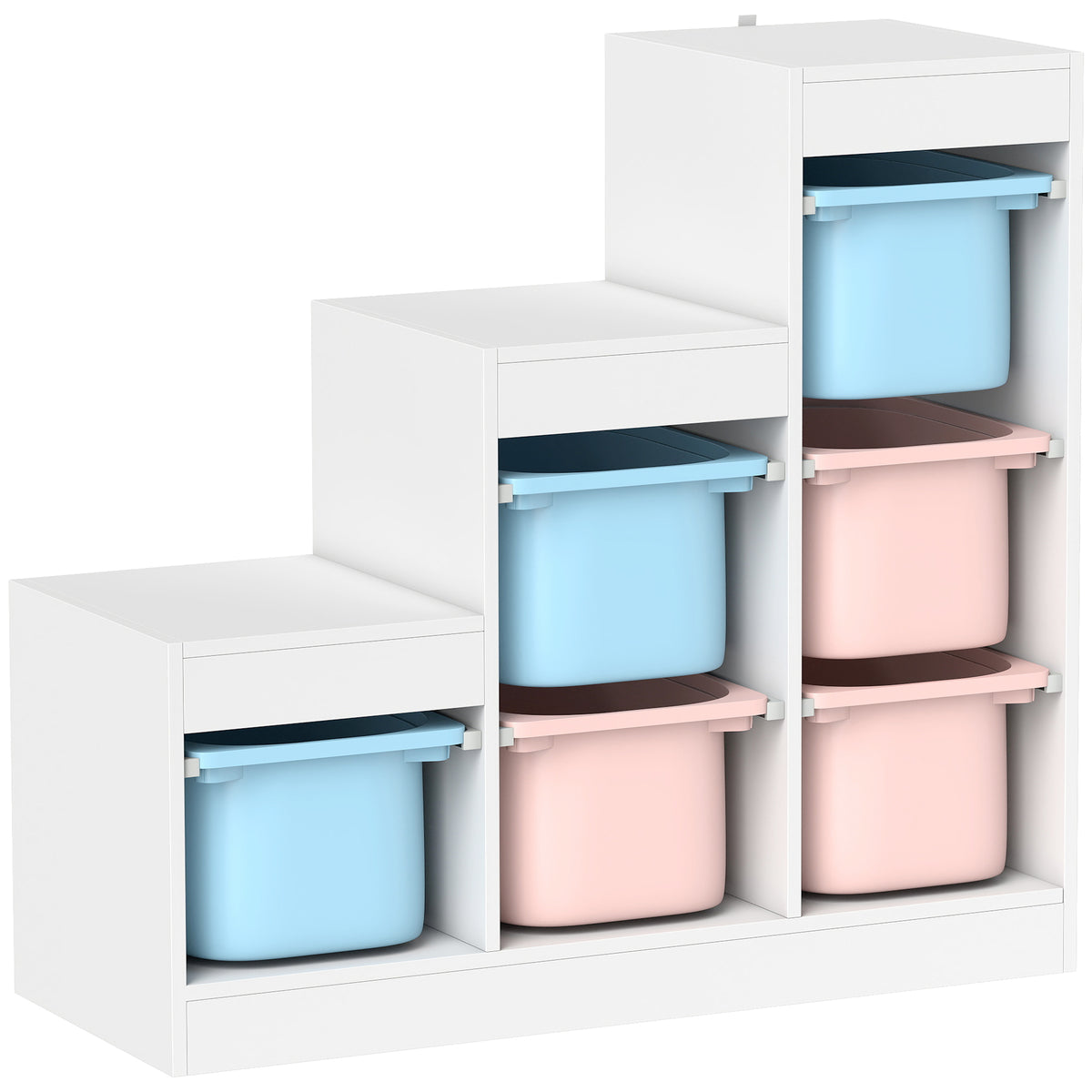 AIYAPLAY Toy Storage Organiser in Blue and Pink