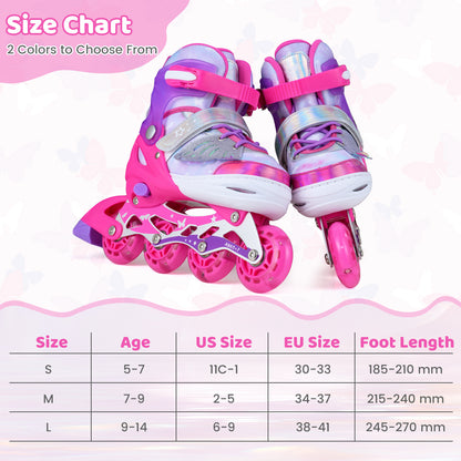 Kids Inline Skates in Pink