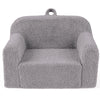 Kids Reading Sofa with Soft Fleece Fabric Cover-Grey