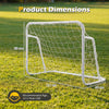 Kids Soccer Goal for Backyard Mini Metal Football Goal Post System with Net