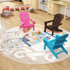 Kids Adirondack Chair All-Weather HDPE Toddler Lawn Chair-Pink