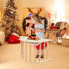 Kids Climbing Arch Sensory Table with Removable Collapsible Storage Bin and Rocker Board-S