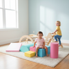 7-in-1 Toddler Climbing Frame with 6-Piece Baby Soft Play for Indoor Activities
