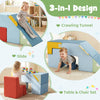 Kids Climbing Toys Toddler Climber with Slide and Stairs Soft Foam Blocks-Colourful